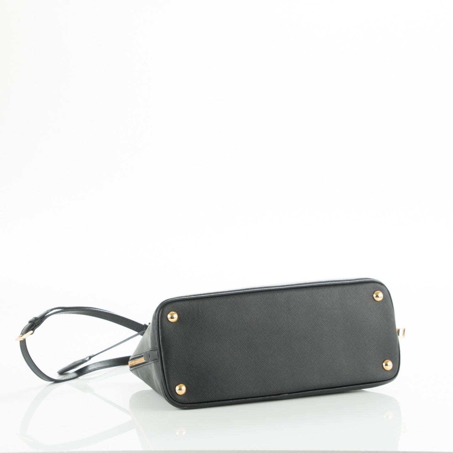 Saffiano Lux Medium Promenade Tote Black