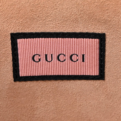 Gucci Calfskin GucciGhost Print Pouch Blue Agata Hibiscus Red 8 of 10