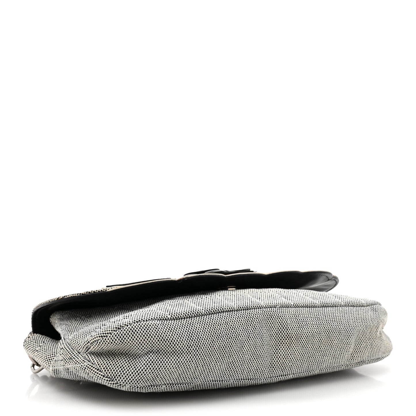 Canvas Camellia No. 5 Flap Beige Black