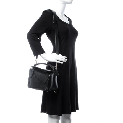 Loewe Calfskin Small Puzzle Bag Black 2 of 12