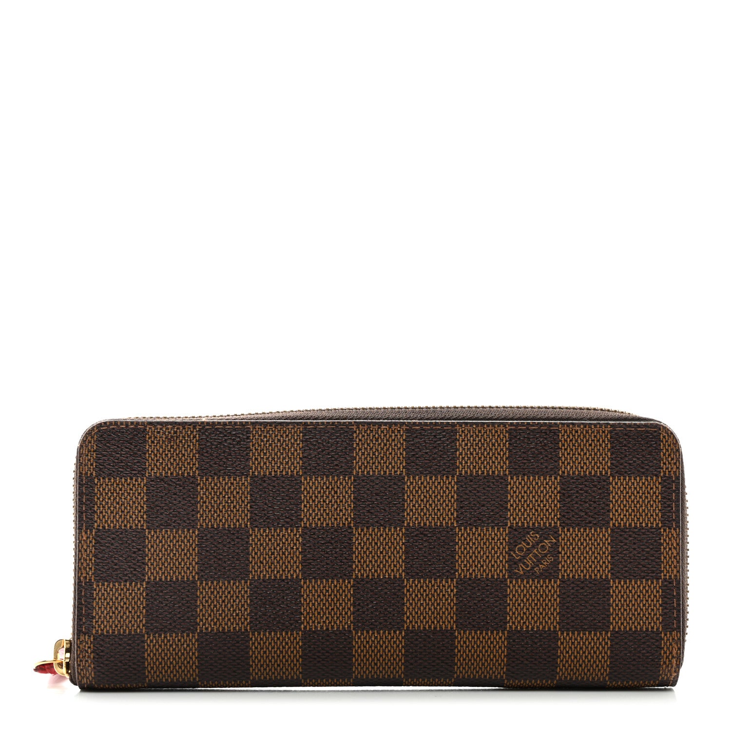 Louis Vuitton Damier Ebene Clemence Wallet Cherry 1 of 7