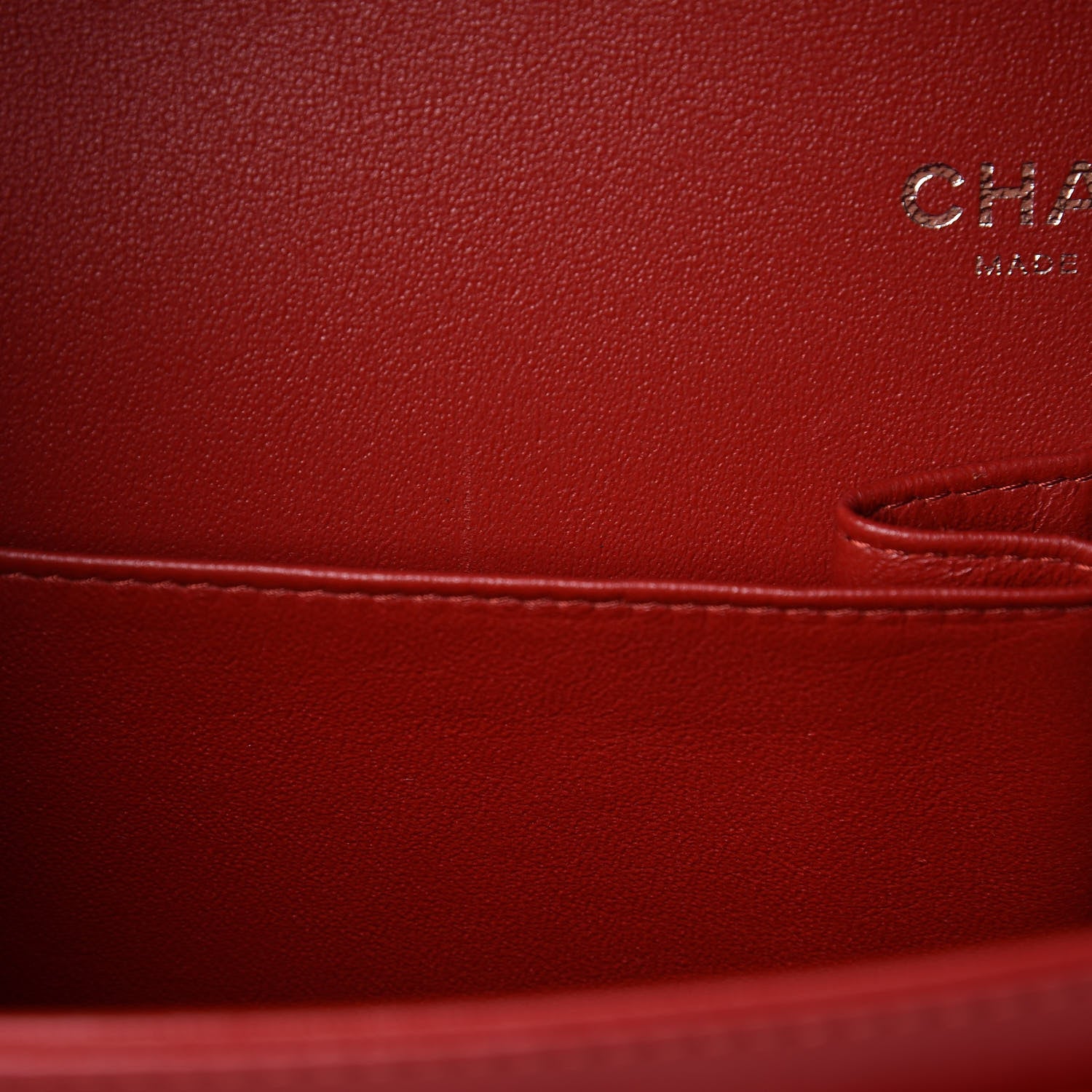 Chanel Lambskin Quilted Jumbo Double Flap Red 8 of 11