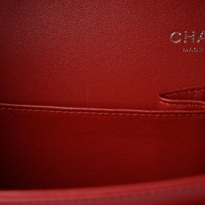 Chanel Lambskin Quilted Jumbo Double Flap Red 8 of 11