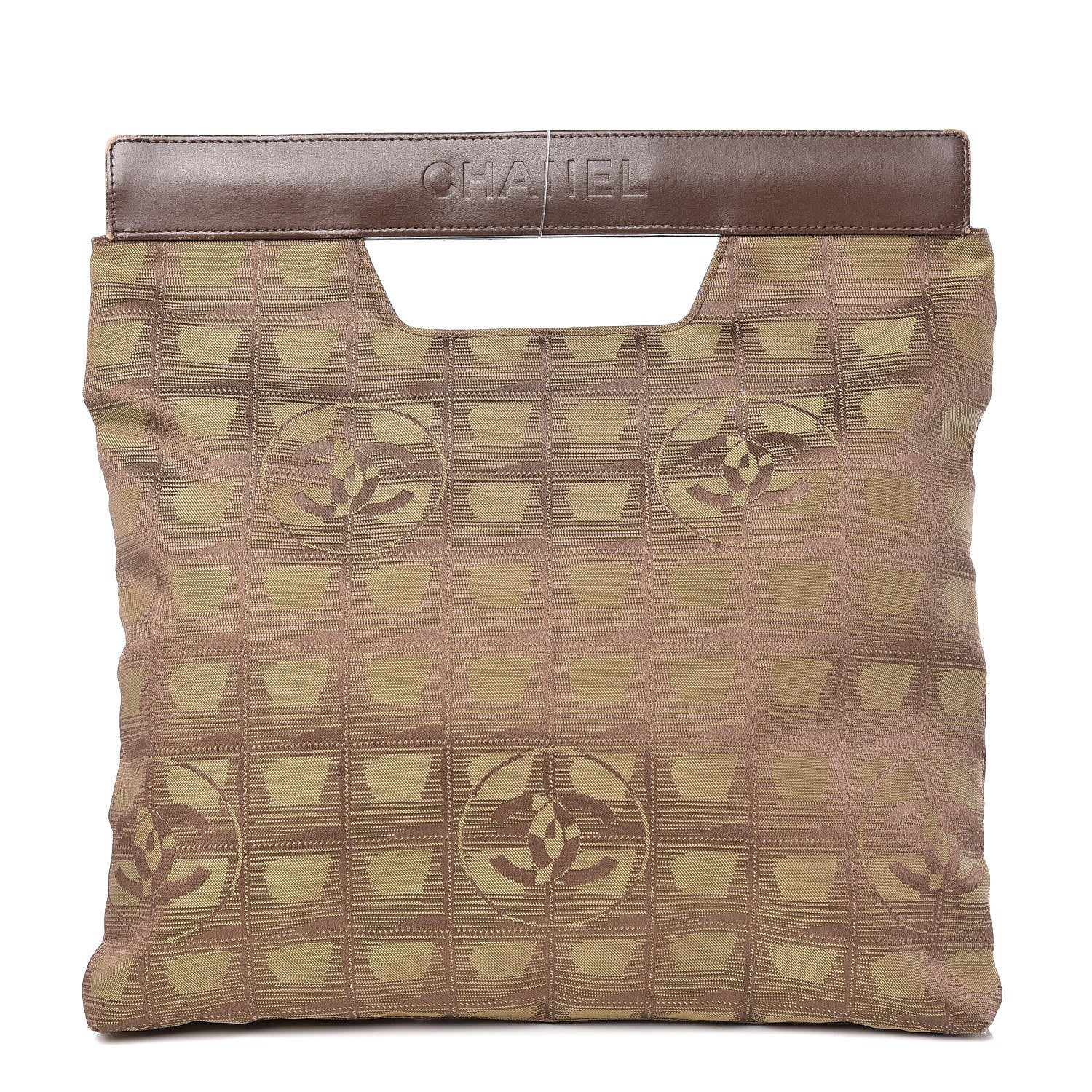 Chanel Nylon Travel Pouch Brown 1 of 18