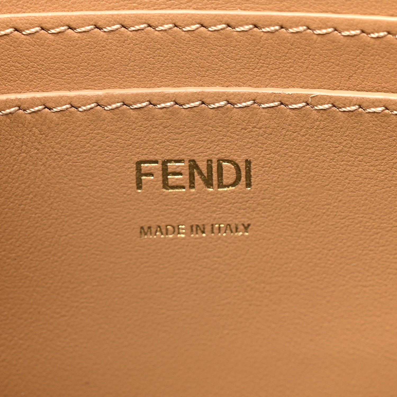 Fendi Fabric Jacquard Vitello Grace FF 1974 Baguette Pouch Grezzo Multicolor Soft Gold 5 of 9