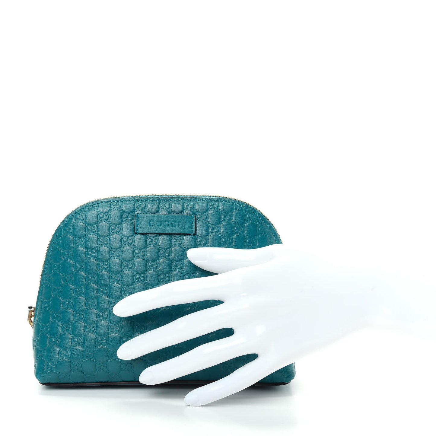Microguccissima GG Cosmetic Case Deep Cobalt