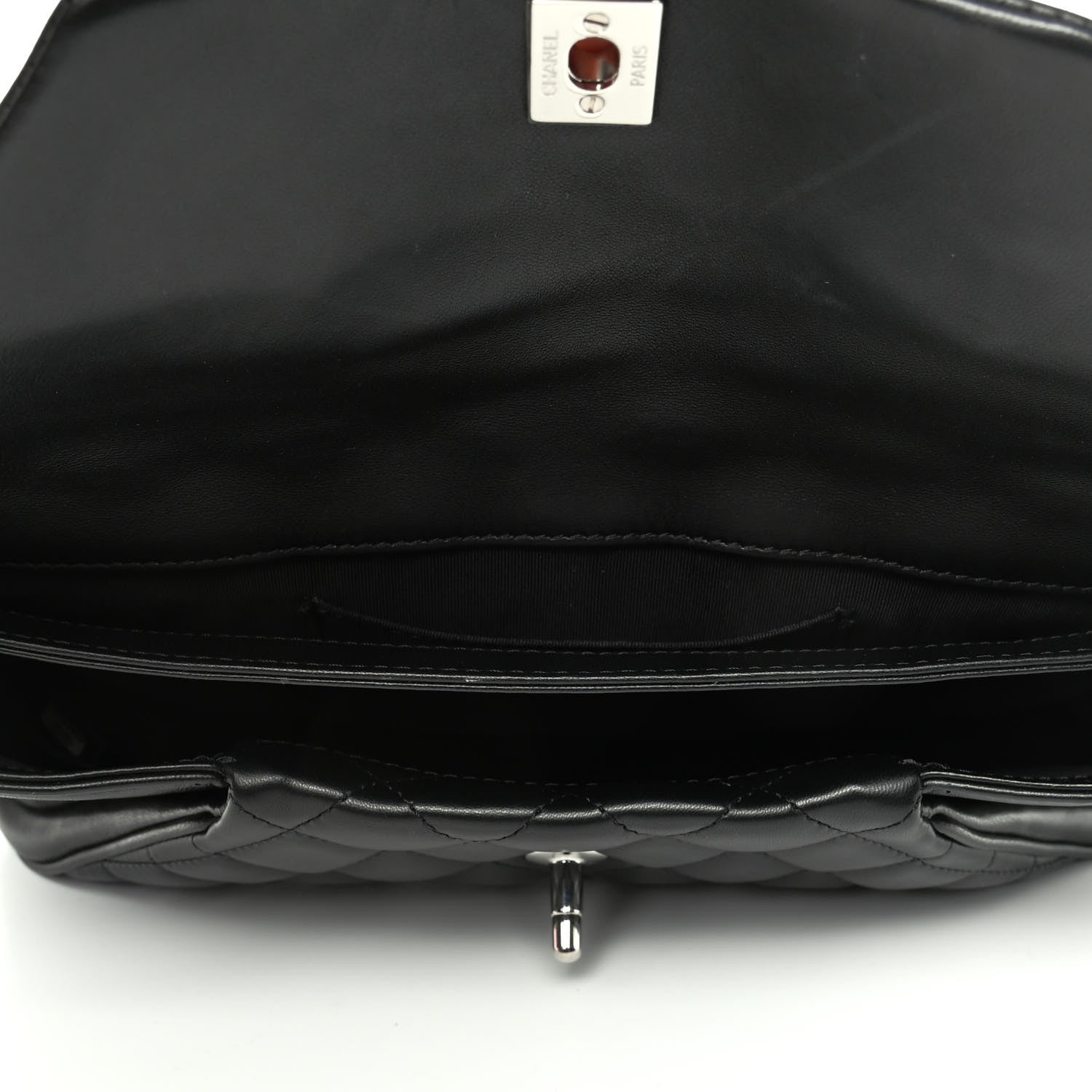 Chanel Lambskin Quilted Fold Up Again Clutch Black 5 of 7