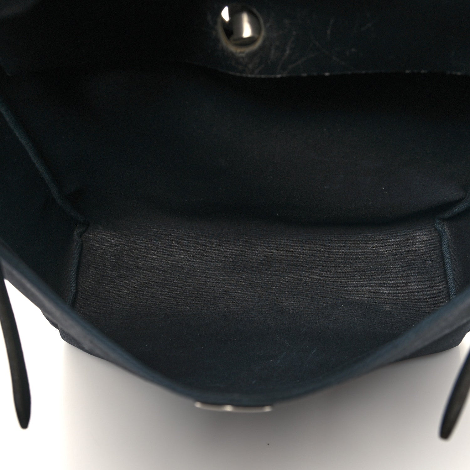 Hermes Toile Vache Calfskin Herbag 39 MM Black 6 of 14