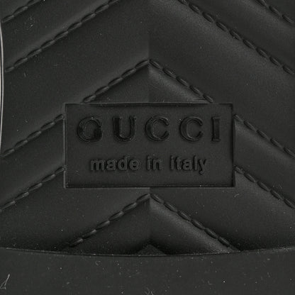 Gucci Rubber Womens Slide Sandals 38 Black 7 of 9