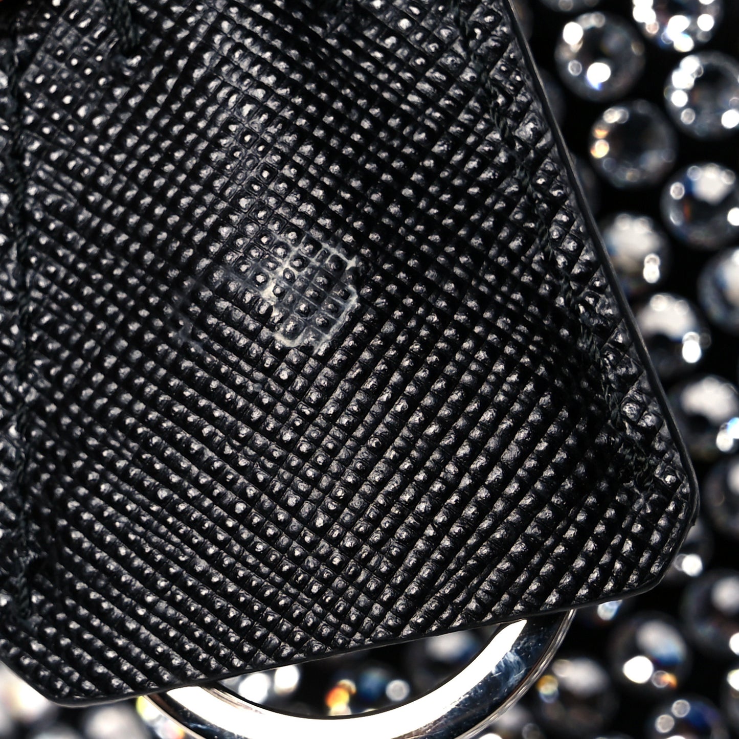 Satin Crystal Mini Re-Edition 2000 Bag Cristal