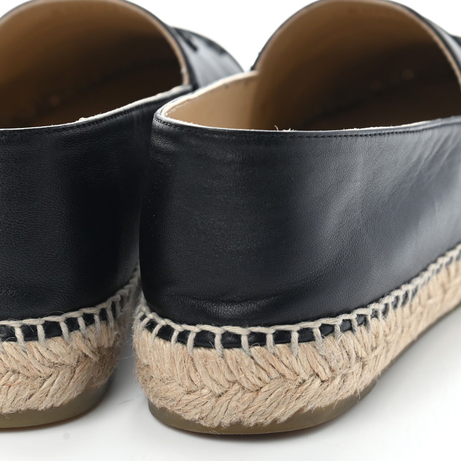 Chanel Lambskin CC Espadrilles 38 Black 14 of 15