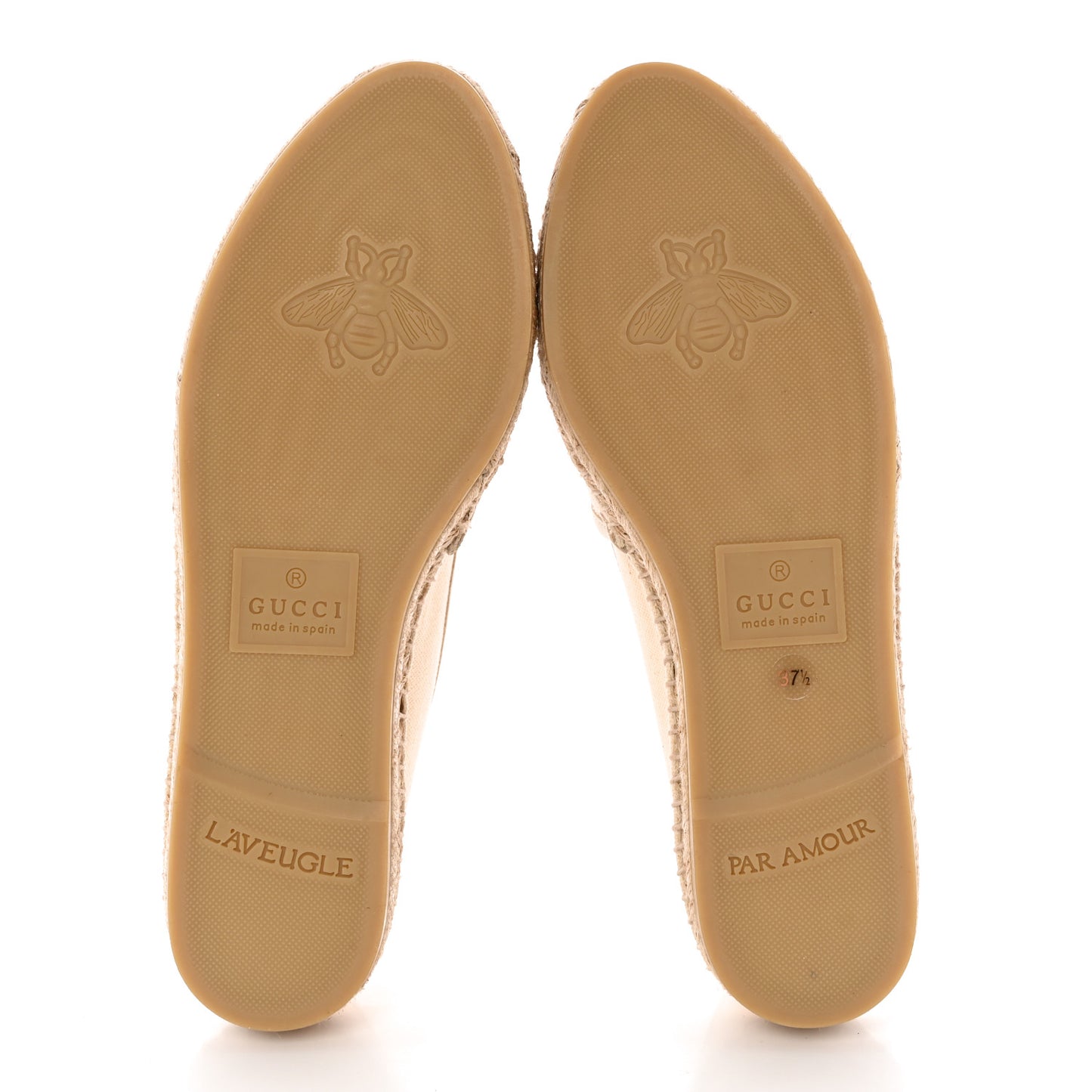 Canvas Logo Espadrilles 37.5 Greggio White