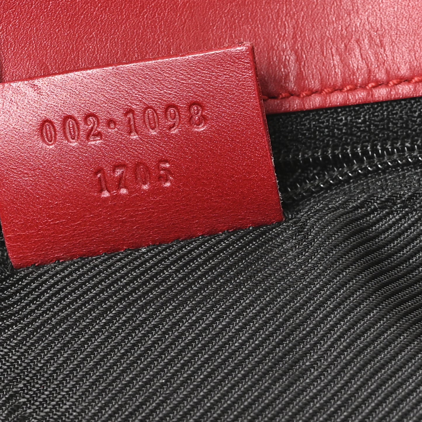 Monogram Large Bucket Tote  Red