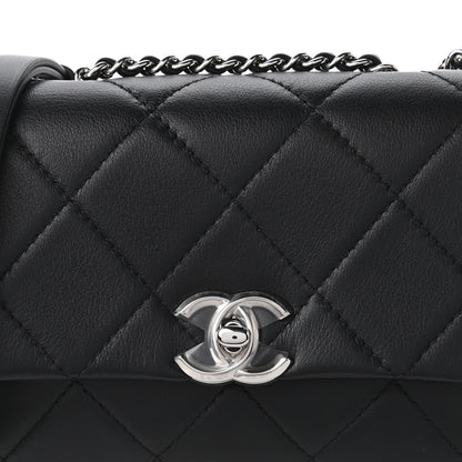 Chanel Lambskin Quilted CC Flap Black 11 of 12