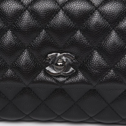 Chanel Caviar Quilted Mini Coco Handle Flap So Black 9 of 10