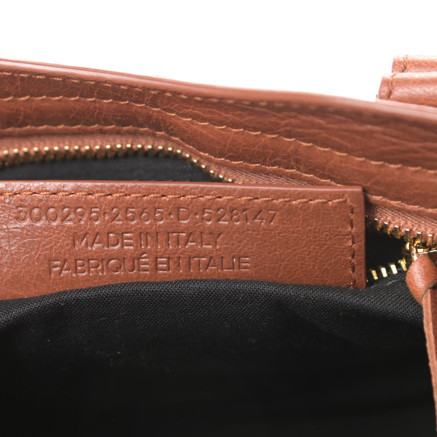 Agneau Classic Gold Hardware Mini City Marron Cognac