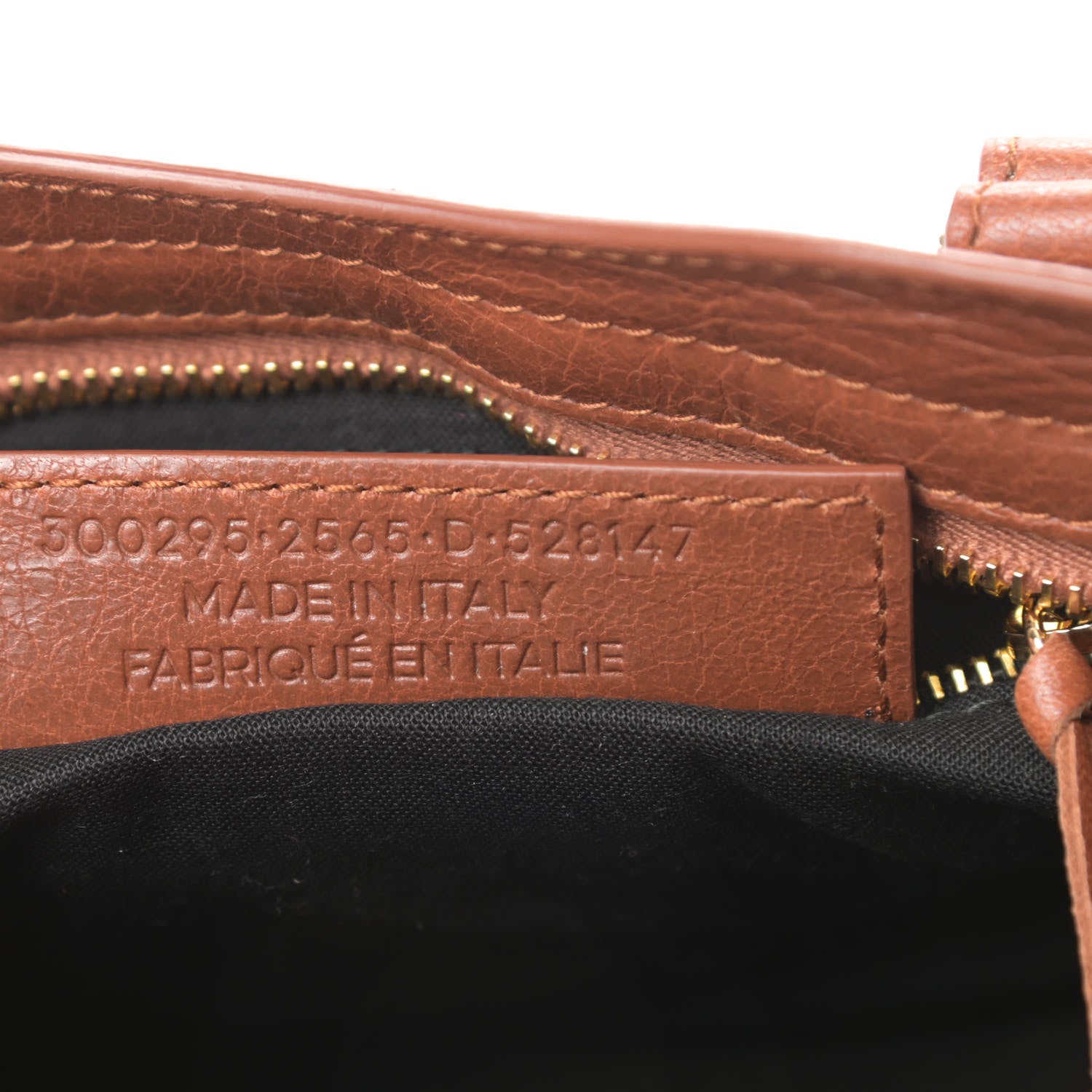Balenciaga Agneau Classic Gold Hardware Mini City Marron Cognac 7 of 10