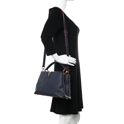 Louis Vuitton Taurillon Capucines PM Marine Rouge 2 of 12