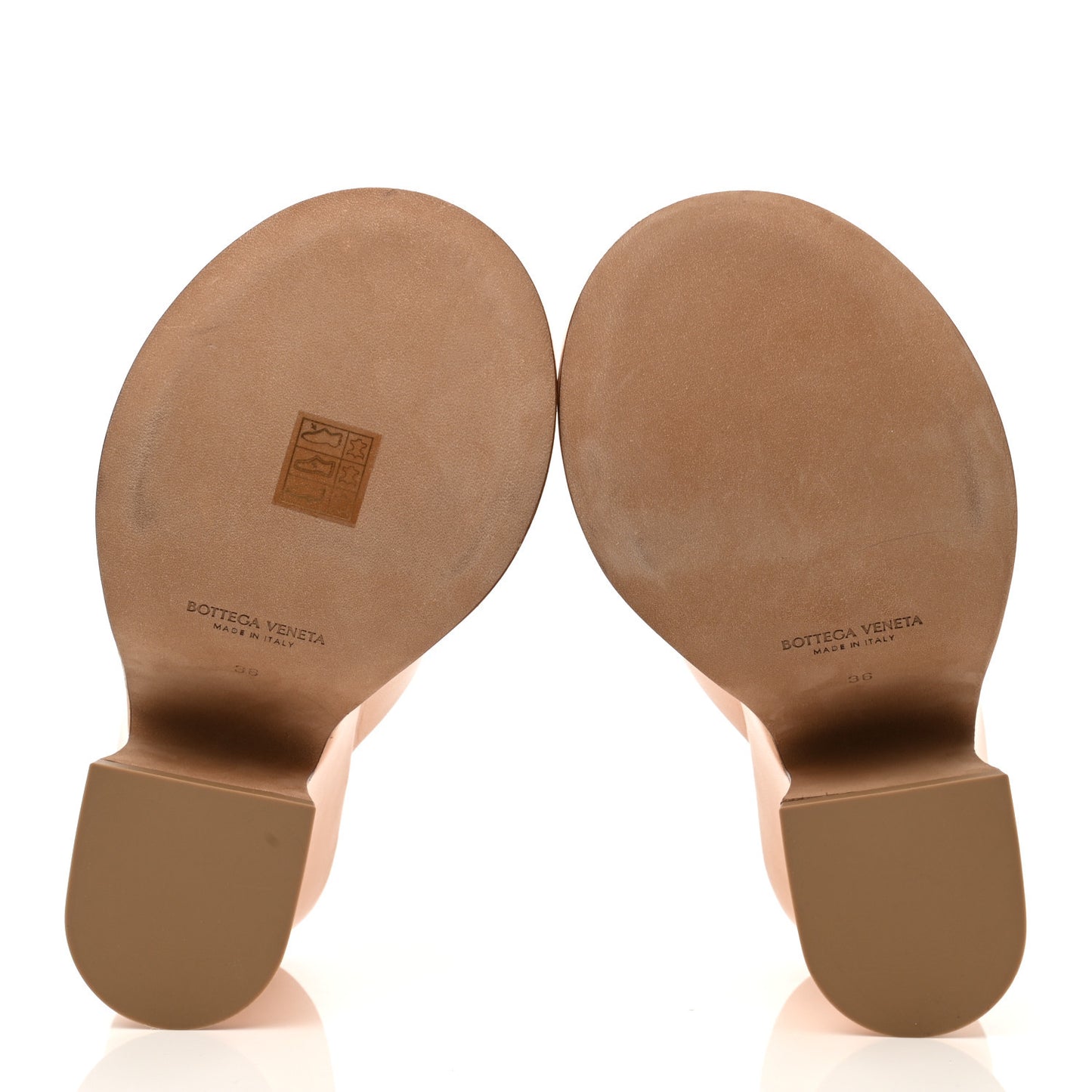 Nappa Slide Platform 115 Wedge Sandals 36 Macaroon