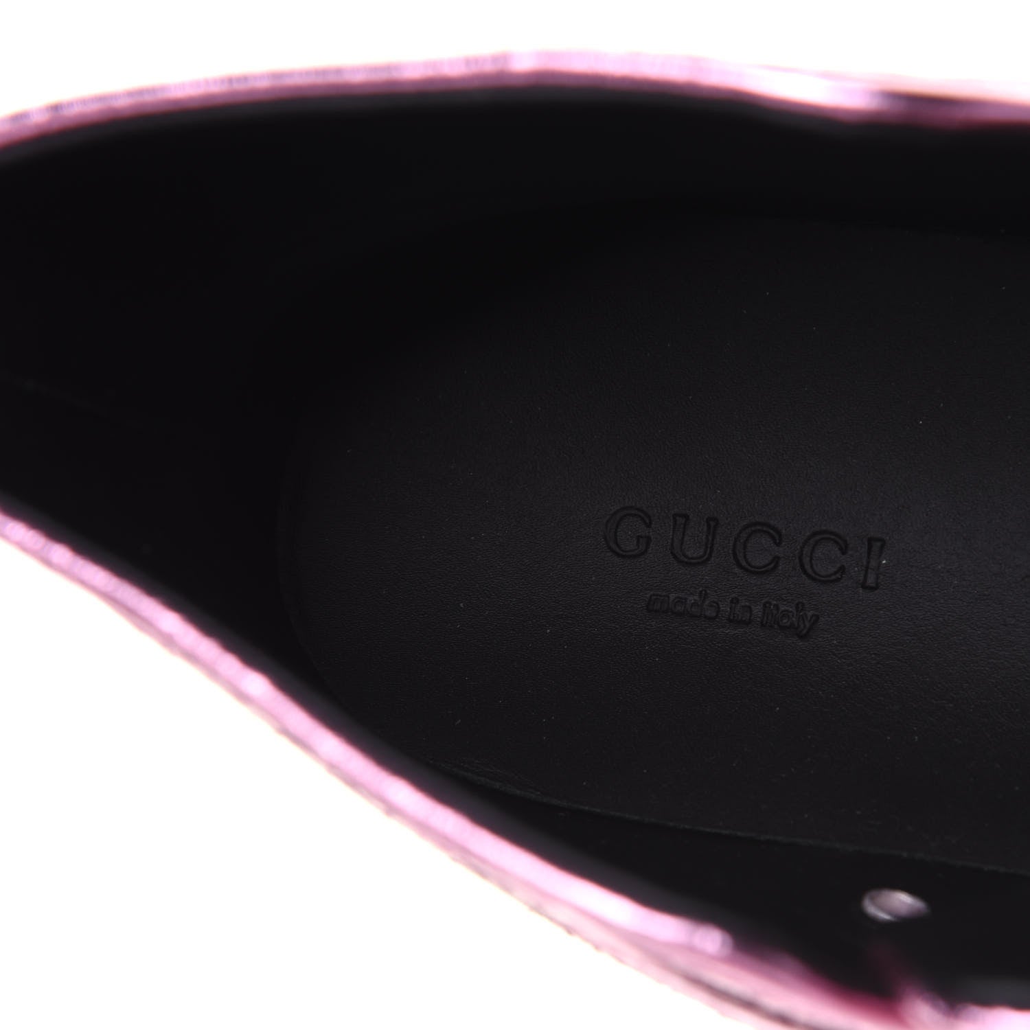 Gucci Glitter Galactica Nappa High Top Sneakers 39.5 Soft Pink Rosa 7 of 9