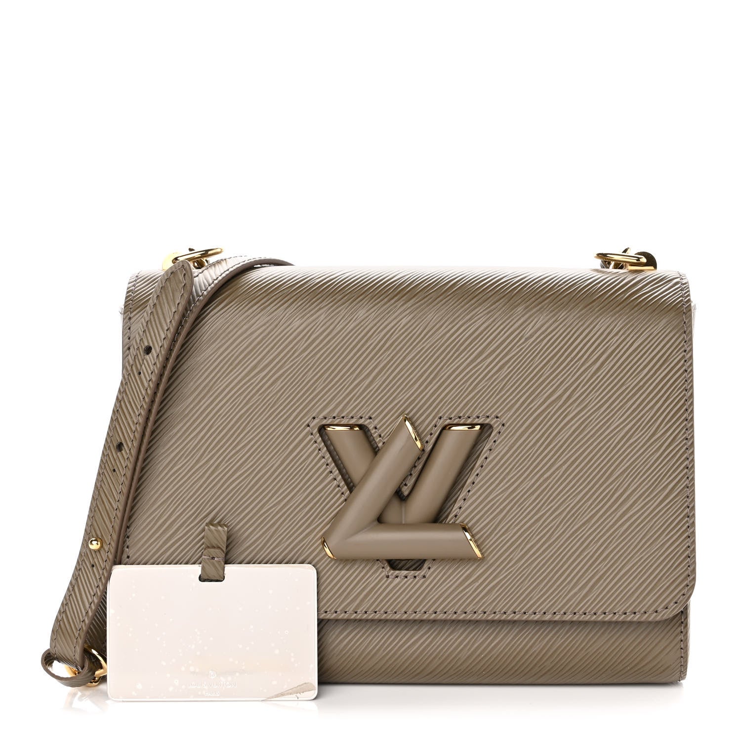 Louis Vuitton Epi Twist Shoulder Bag MM Smokey Brown 1 of 10