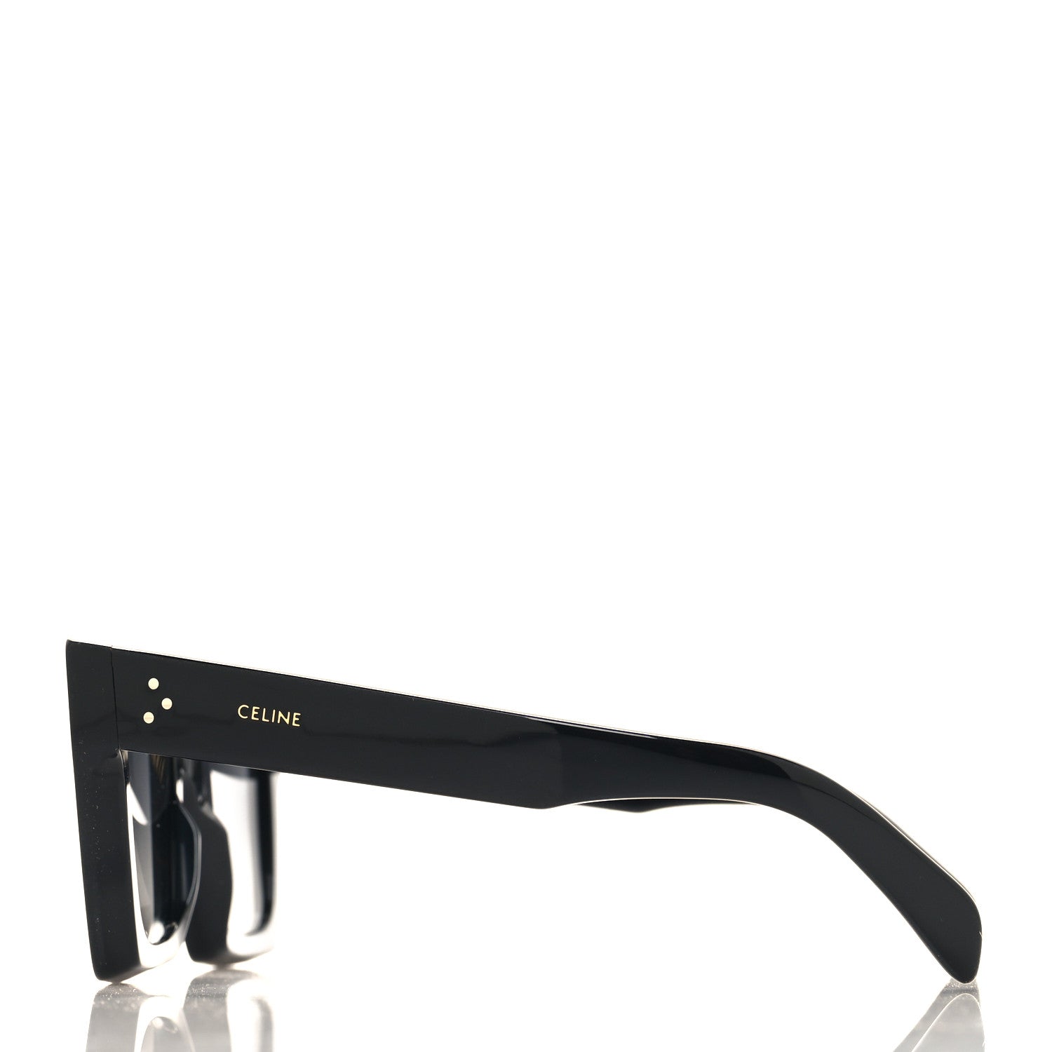 Celine Acetate Square Sunglasses CL401301 Black 3 of 8
