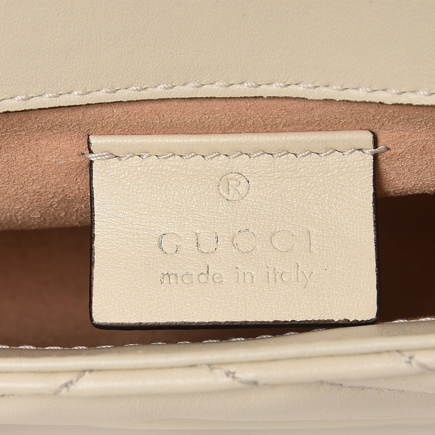 Calfskin Matelasse Super Mini GG Marmont Shoulder Bag White