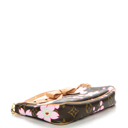 Louis Vuitton Monogram Cherry Blossom Pochette Accessories Brown 4 of 6