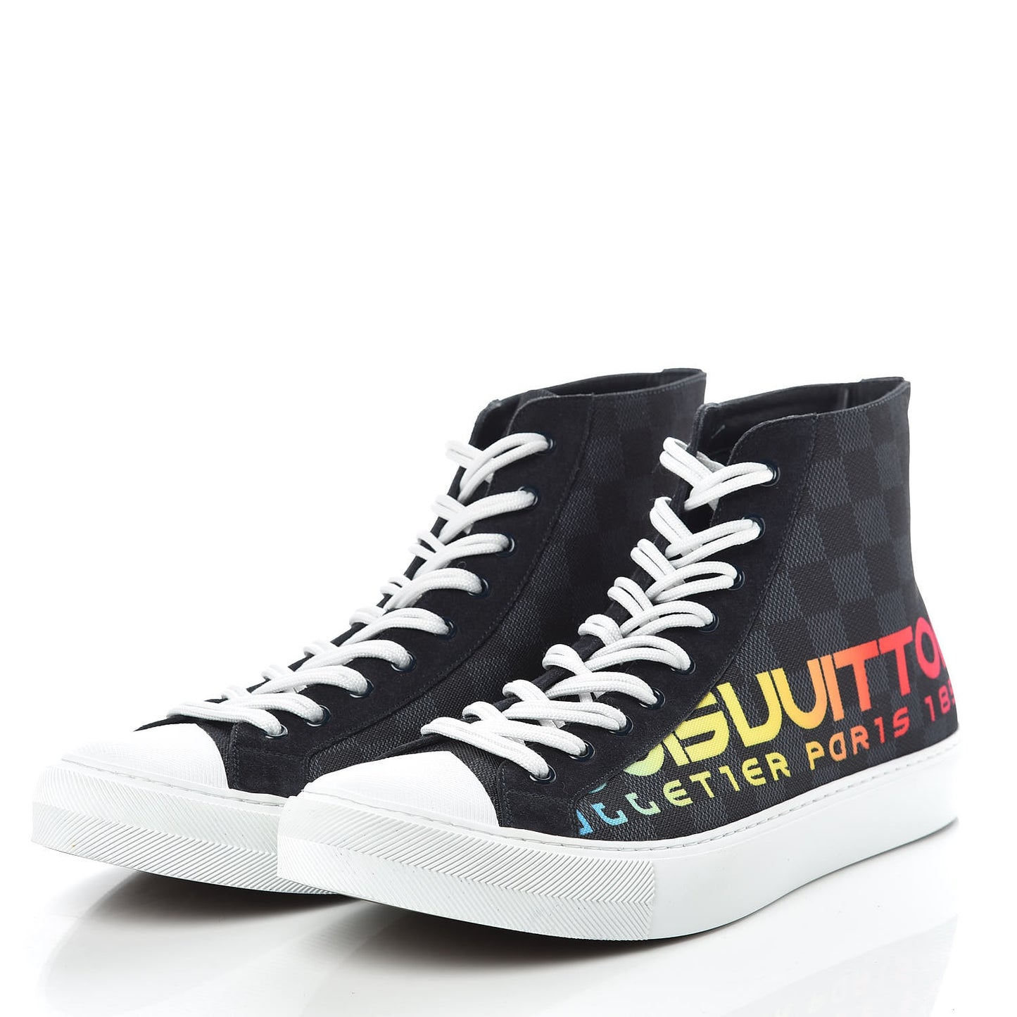 Damier Cobalt Tattoo Sneaker Boots 9.5