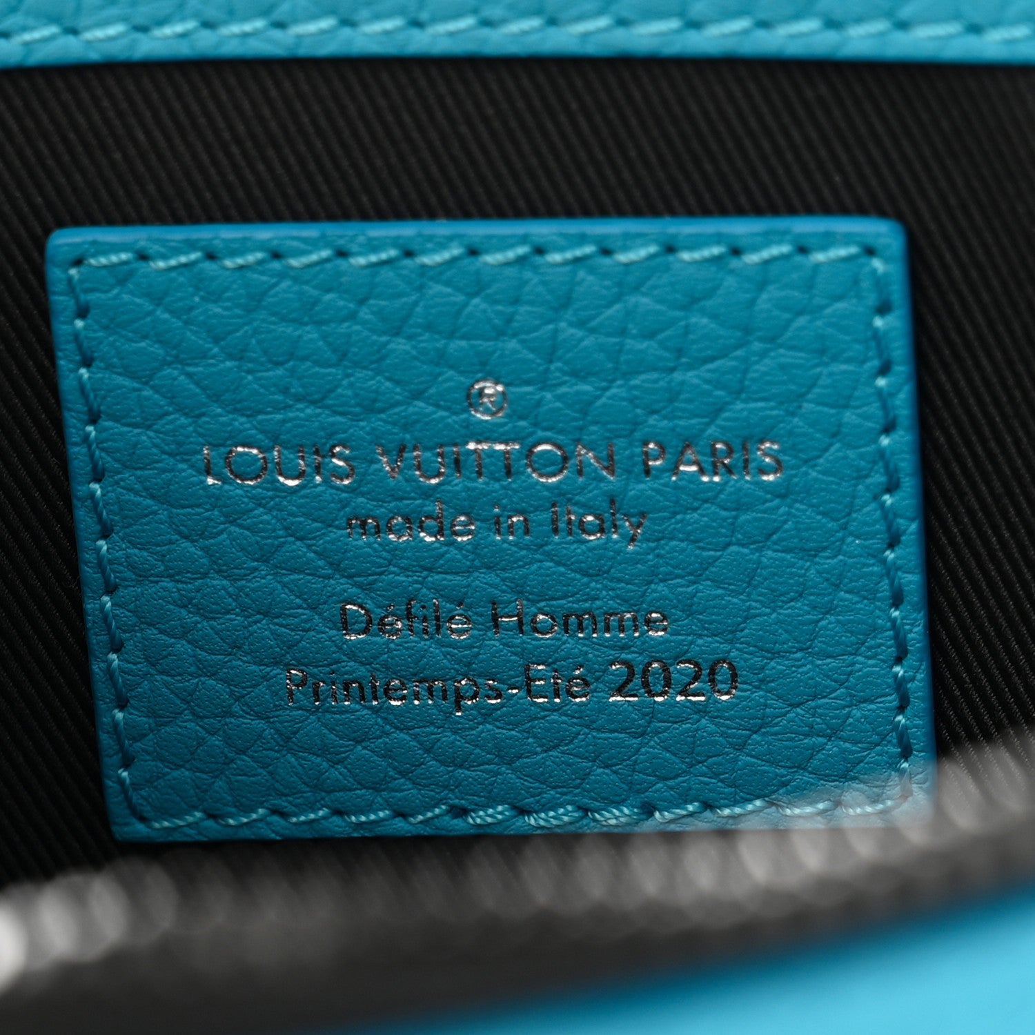 Louis Vuitton Taurillon Monogram Sac Plat Messenger Turquoise 6 of 10