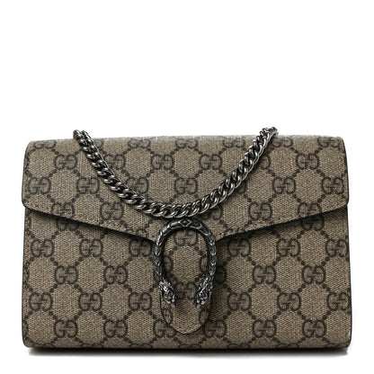 Gucci GG Supreme Monogram Mini Dionysus Chain Wallet Beige Taupe 1 of 7