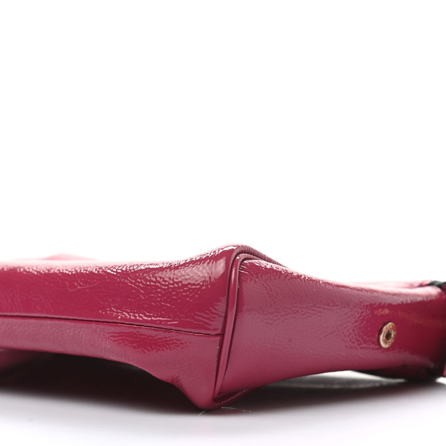 Soft Patent Soho Cosmetic Case Bright Bougainvillea