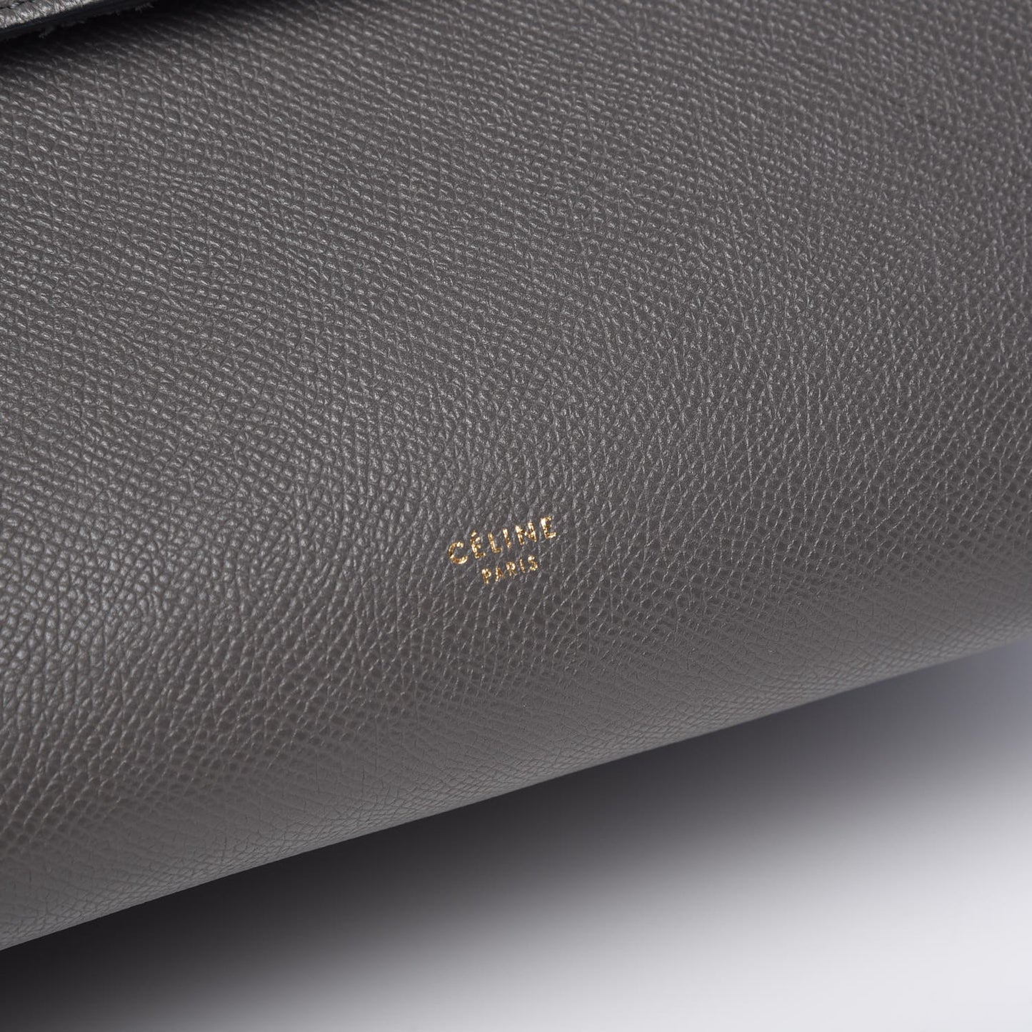 Grained Calfskin Mini Belt Bag Grey