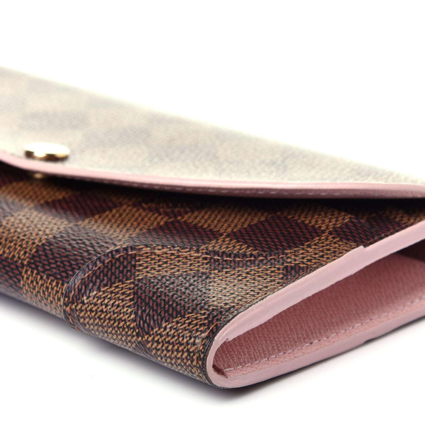 Damier Ebene Caissa Wallet Rose Ballerine