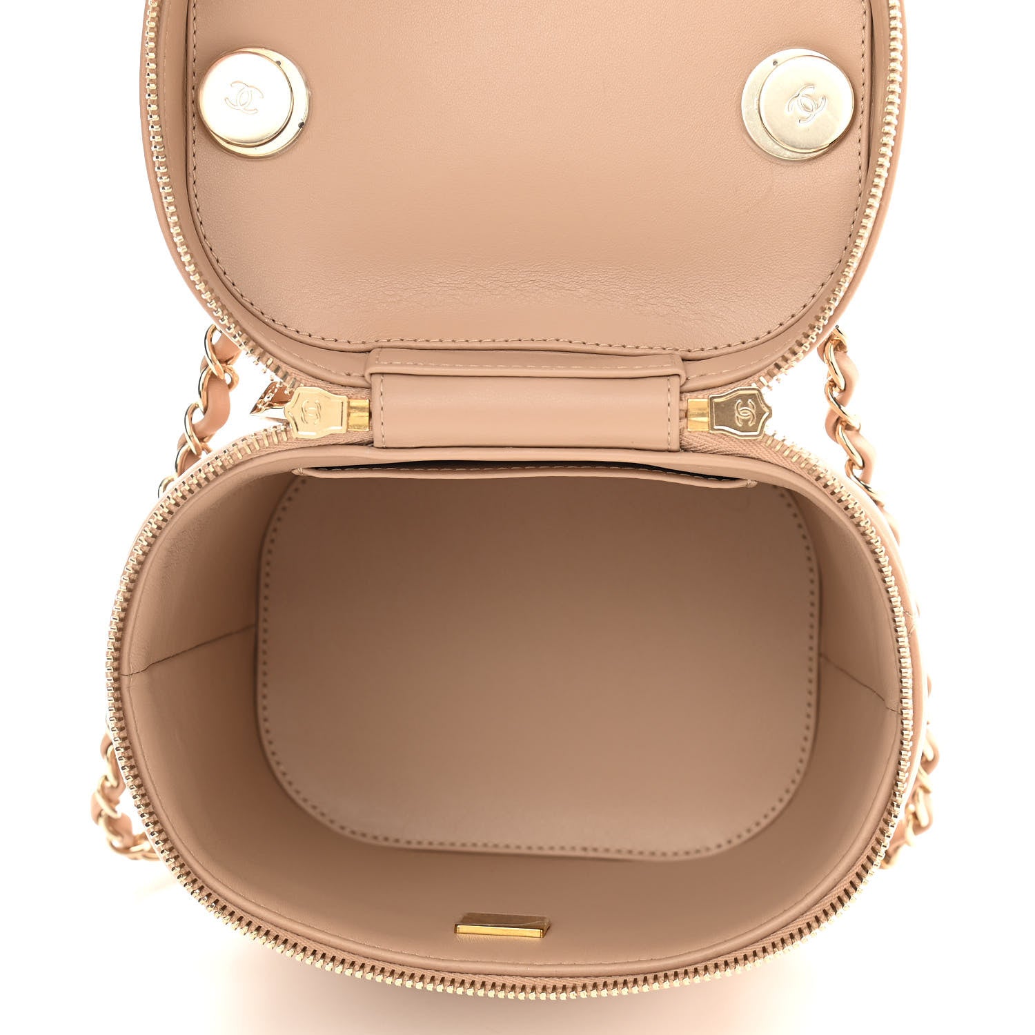 Chanel Lambskin Quilted Trendy Vanity Case Beige 5 of 16