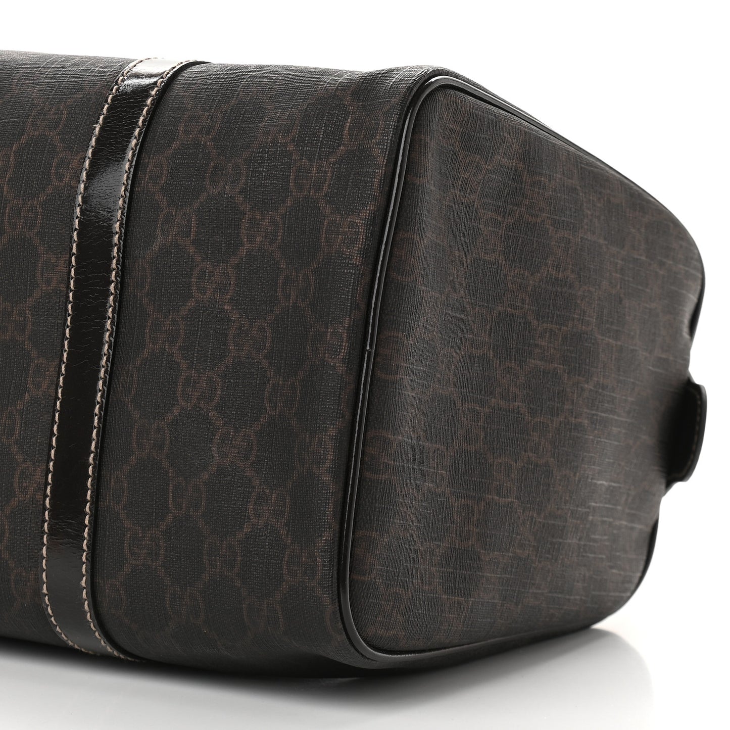 GG Supreme Monogram Medium Boston Dark Brown