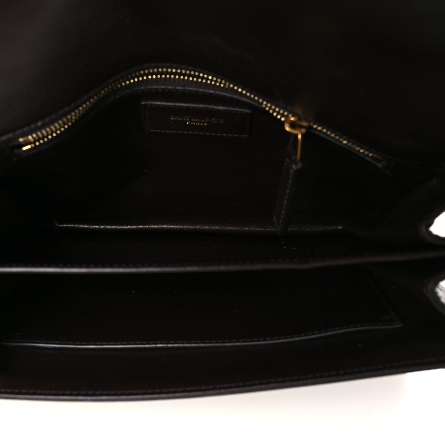 Saint Laurent Shiny Crocodile Embossed Calfskin Le Maillon Satchel Ebony 4 of 8
