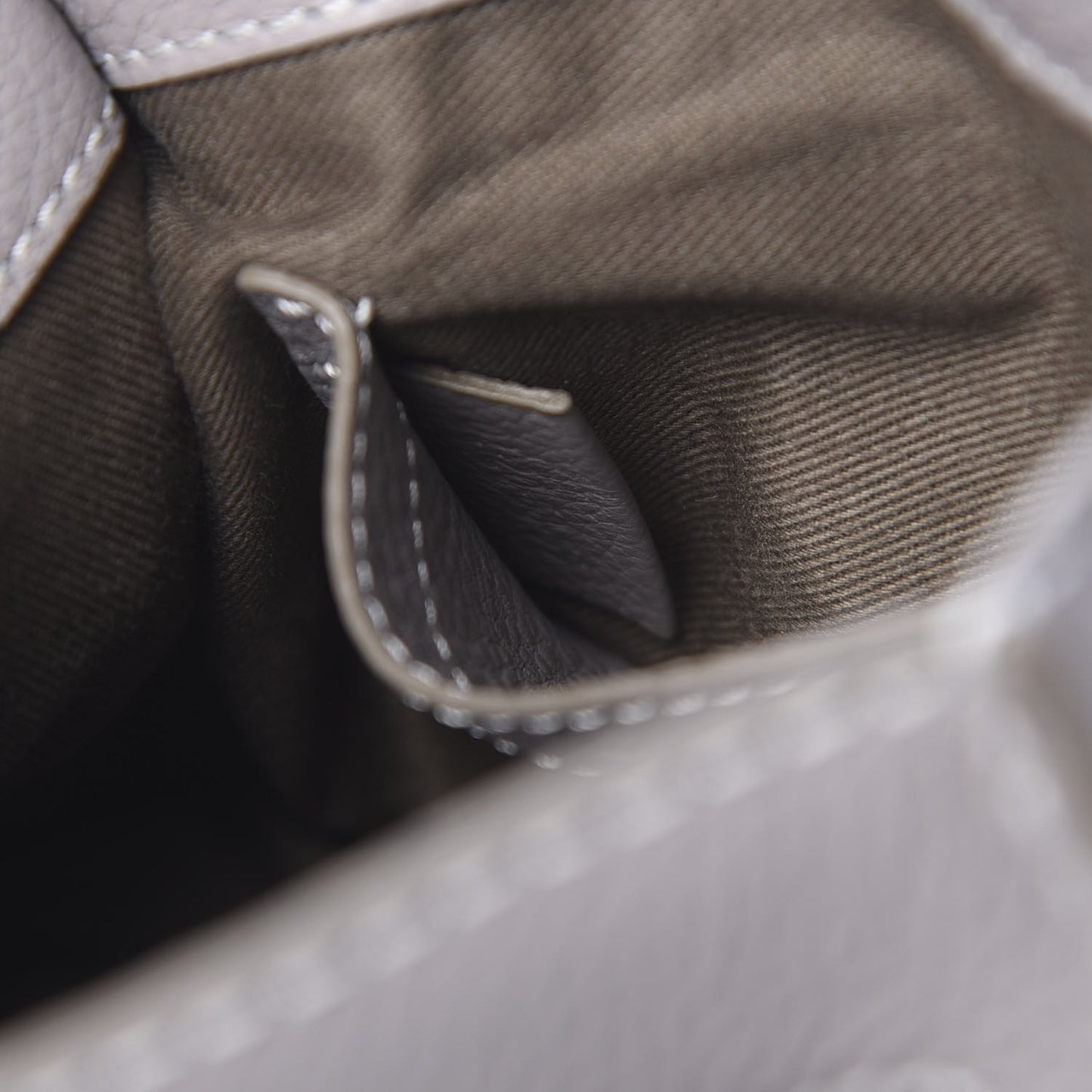 Calfskin Mini Marcie Round Crossbody Bag Cashmere Grey