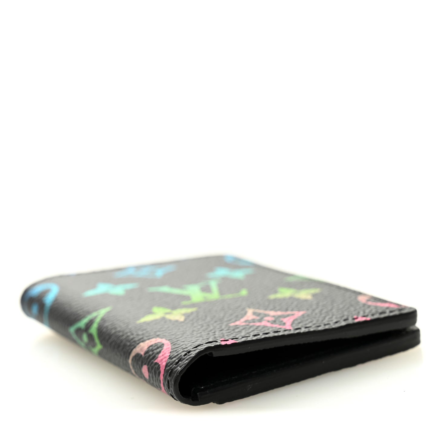Monogram Iridescent Pocket Organizer NM Black