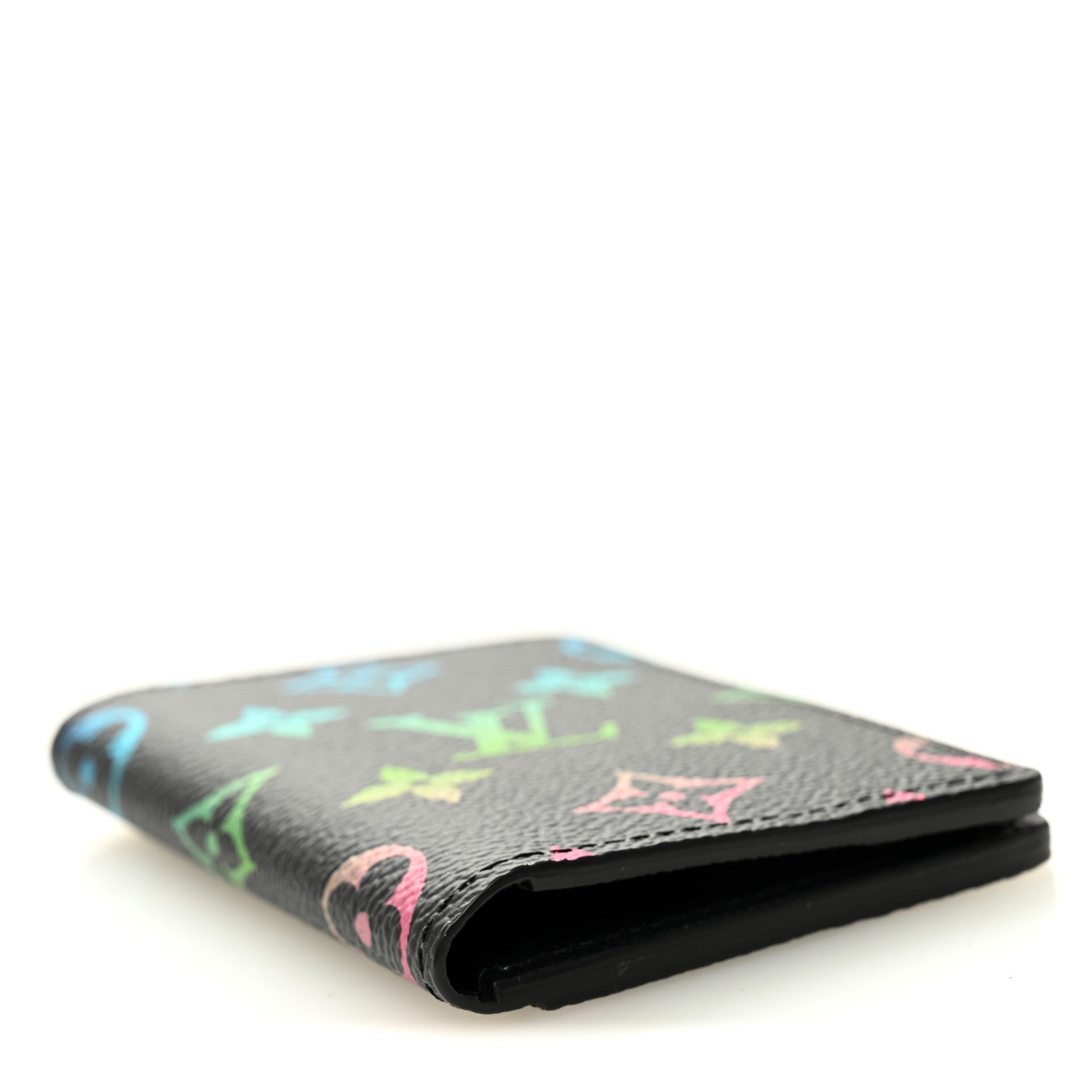 Louis Vuitton Monogram Iridescent Pocket Organizer NM Black 4 of 8