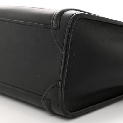 Celine Smooth Calfskin Nano Luggage Black 10 of 10