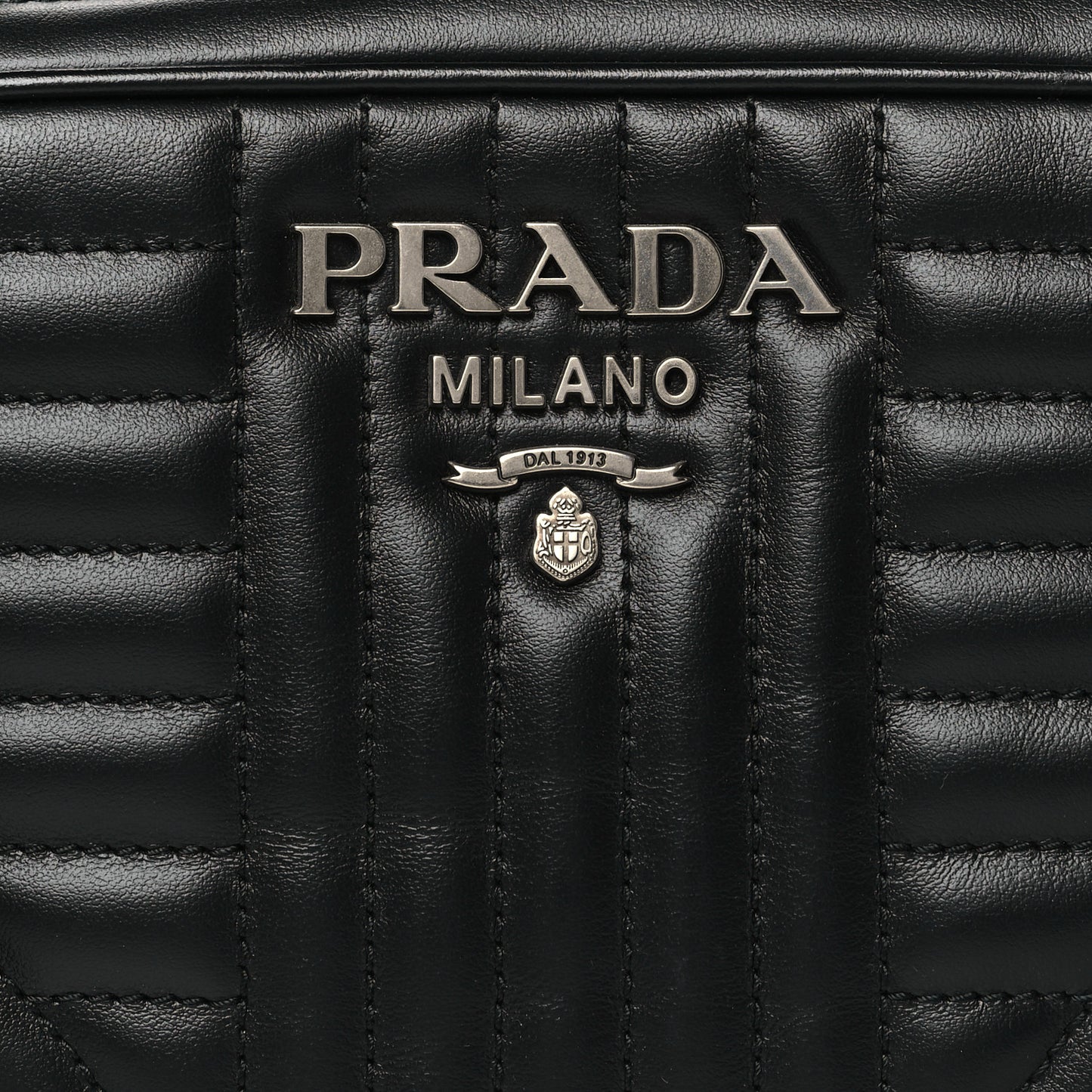 Soft Calfskin Diagramme Camera Bag Black
