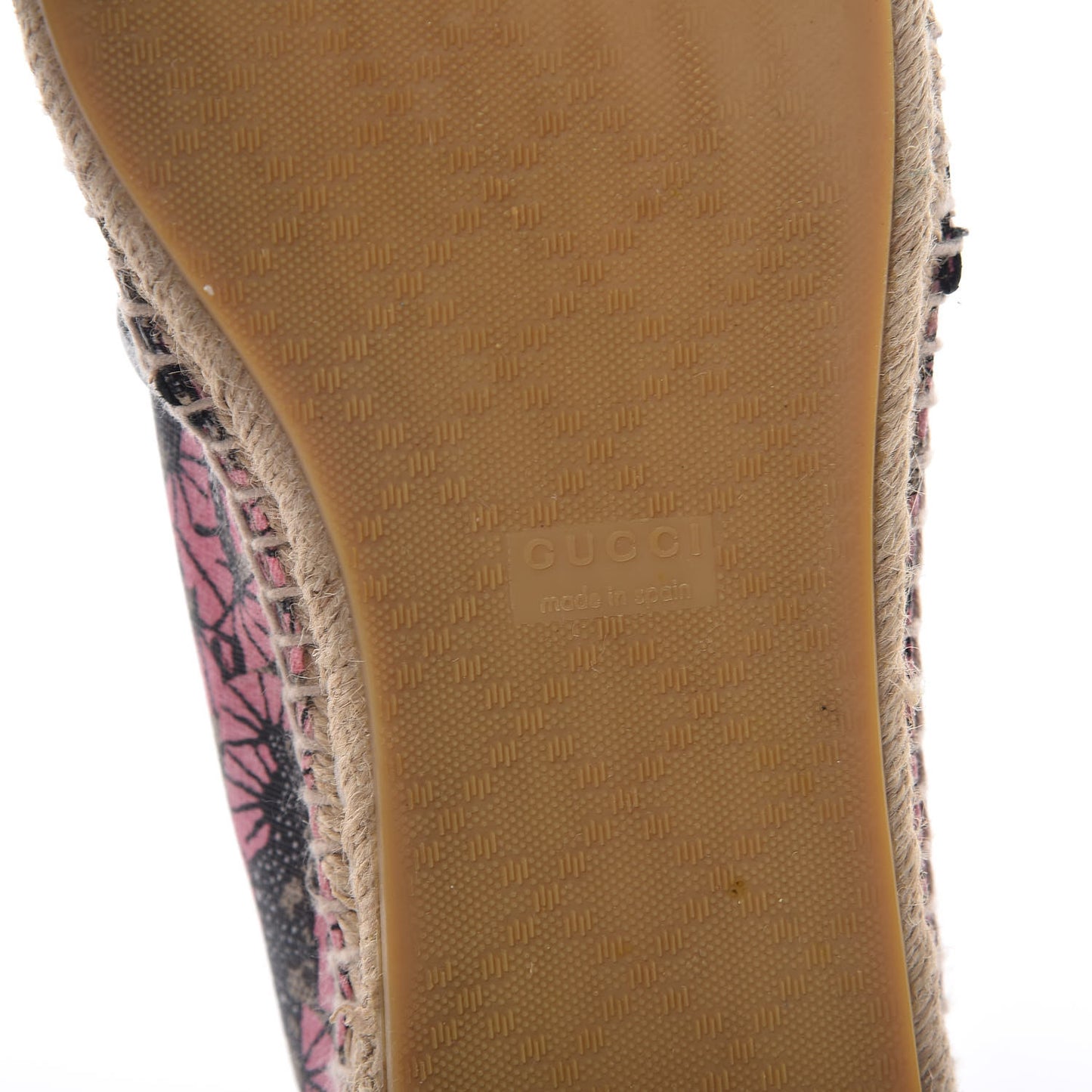 GG Supreme Monogram Bengal Espadrilles 39.5 Beige Pink