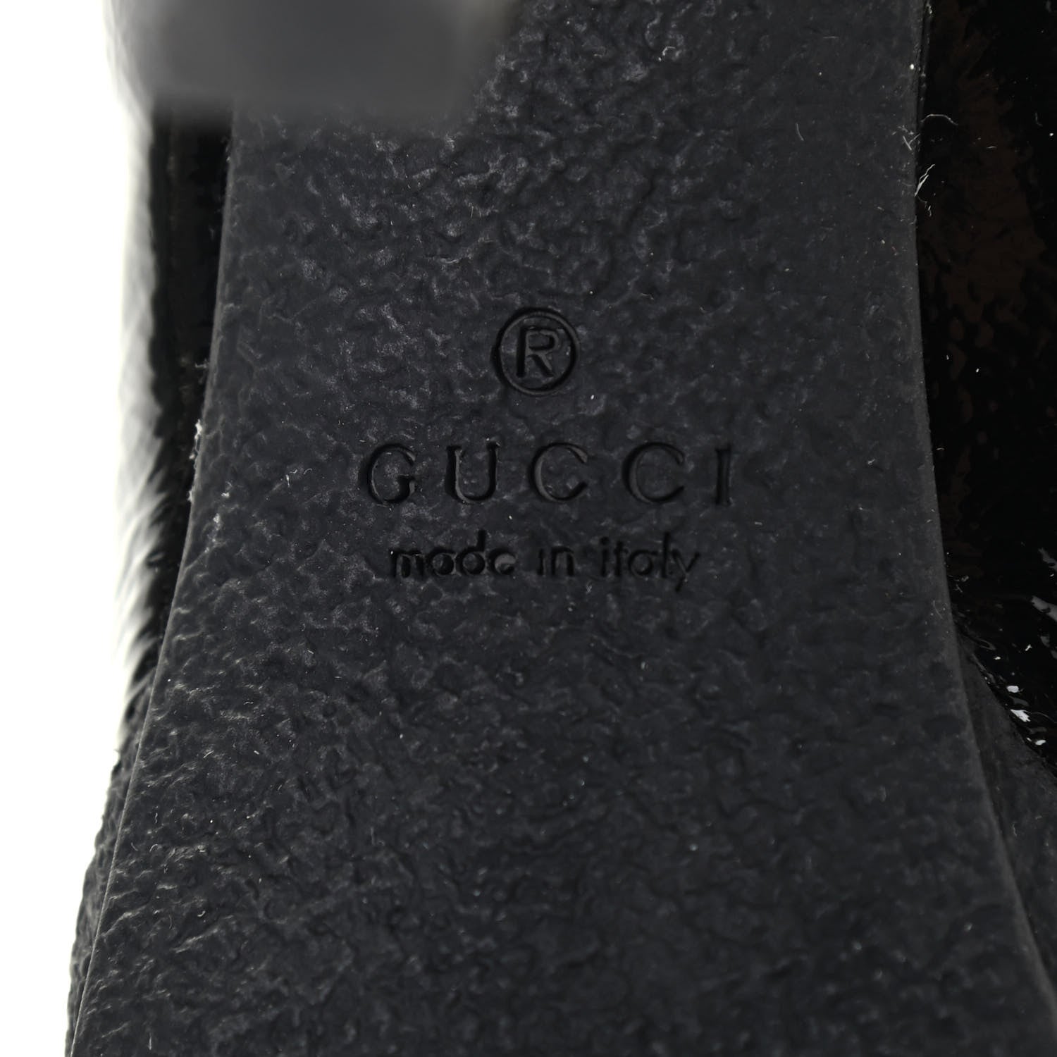 Gucci Patent Horsebit Peep Toe Platform Pumps 39.5 Black 6 of 8