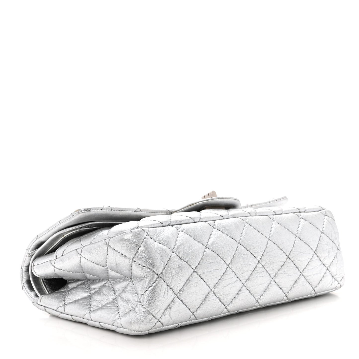 Metallic Lambskin Quilted 2.55 Reissue 226 Flap Silver