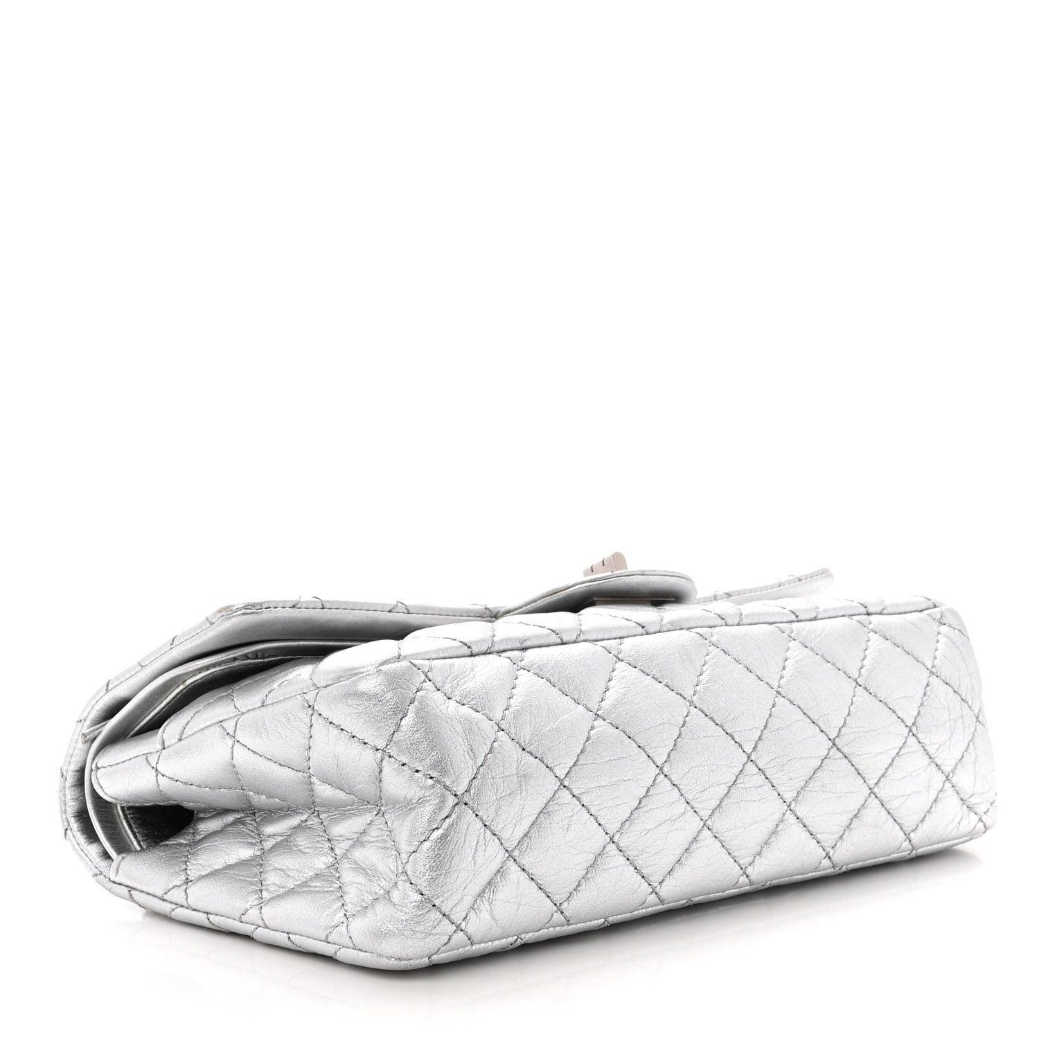 Chanel Metallic Lambskin Quilted 2.55 Reissue 226 Flap Silver 4 of 12