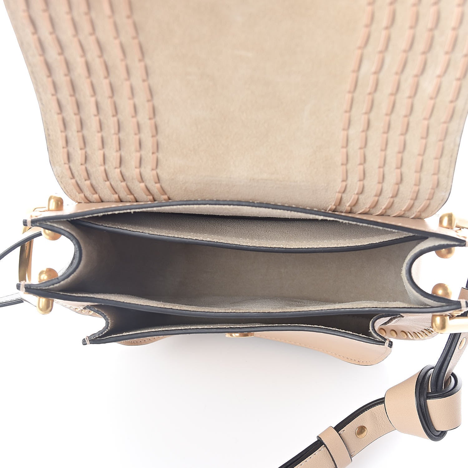 Chloe Calfskin Braided Small Hudson Shoulder Bag Pearl Beige 5 of 9