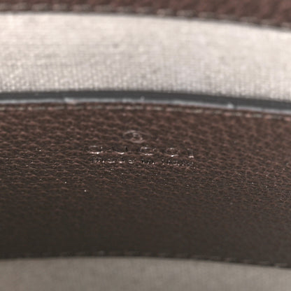 Gucci Monogram Jumbo GG Textured Dollar Calfskin Web Mini Vertical Tote Camel Ebony New Acero 6 of 9