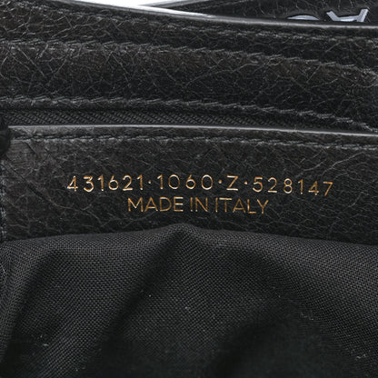 Balenciaga Agneau Classic Hardware S City Logo Strap Black White 7 of 10