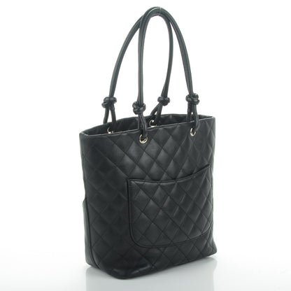 Chanel Calfskin Quilted Medium Cambon Tote Black 3 of 7